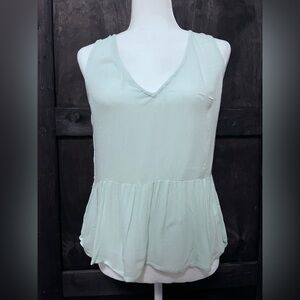 Elegant Mint Sleeveless Women's Tank Top